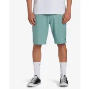 NEW Billabong Crossfire Submersible Shorts Relaxed Mid-Length Jade Stone Mens 28