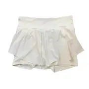 Old Navy Skort Womens 2X Plus White Extra Rise Go Dry PowerSoft 2 In 1 Pockets