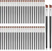 50 Pieces Angled Eyebrow Brushes Brow Tint Brush Flat Tapered Concealer Eyeshadow Applicators Sticks Disposable Eye Makeup Brushes