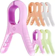 Extra Large Beach Towel Clips 8 Pack 5.2 Inch Towel Holder for Beach Chairs P...