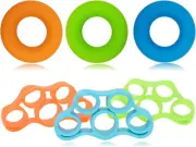 Grip Strength Trainer Hand Exerciser - (6pcs-6 Resistant Level) Hand Exercisers