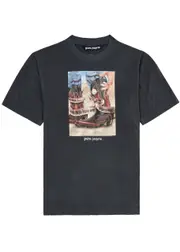 Palm Angels Dice Game Printed Cotton T-shirt - Black M