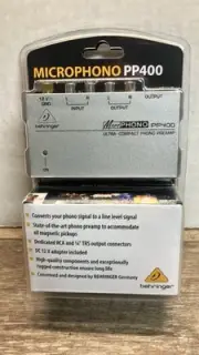 Behringer Ultra-Compact Phono Preamp Micro Phono PP400 - NEW