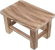 GLSTOY Solid Wood Foot Stool Versatile Kitchen Stool for Boys and Girls Adults for Changing Shoes Small Wooden Bench