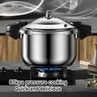 US (16L)Pressure Cooker 80kpa Pressure Canner Dual Handle Stainless Steel Large