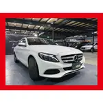 (175)2017 W205 M-BENZ C-CLASS SEDAN C200 AVANTGARDE 2.0汽油 白