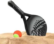 Lmyit Paddle Ball Racquets, Beach Paddle Tennis Racket Set, Ergonomic Sports Equipment for Men Women Father Mother Dad Beginners Professionals