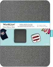 WORKLION Heat Press Mat 13"x17": Large Size Protective Resistant Fireproof Materials Heating Mat for Cricut Easypress/Easypress 2 in Vinyl HTV Ironing Insulation Transfer Crafting Projects