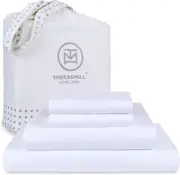 Threadmill 100% Cotton Sheets for King Size Bed - 600 Thread Count King Bed