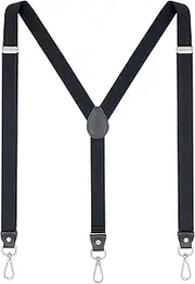 [Ausukler] Suspenders for Women with 3 Swivel Hooks and 1" Width Strap for Jeans and Shorts, also for Slim or Young Men