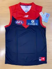 MELBOURNE DEMONS 2018 AFL ZURICH PATCH SELECT BNWT SHIRT JERSEY GUERNSEY XS