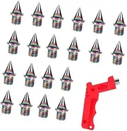 [koolsoo] 20x Track Shoe Spikes Men Women for Short Running Competition Sprint Sports
