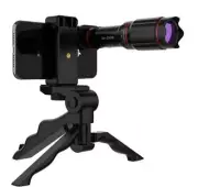 Ultra Crystal HD 32x Zoom Telescope Mobile Ph Camera LENS SET, 6 items, TRIPOD