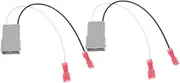 LOORGVEL 2pcs Car Speaker Connector Harness Speaker Wire Adapter Replacement Speaker Cable Converter Speaker Harness Speaker Wiring Harness Replacement Wire Harness Grey Abs Plastic