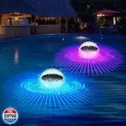 Pugwoy Solar Floating Pool Lights - RGB Color Changing Waterproof Globe Light