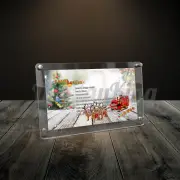 Display King - Acrylic photo frame for Lego Santa's sleigh 40499