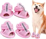 Shoes for Dogs | Dog Walking Sandals | Pet Supply Puppy Boots for Daily Outdoor Park Garden Road Pavement Floor Hiking Travel Home Night