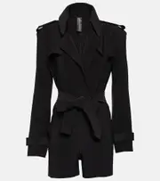 [Norma Kamali] Norma Kamali Jersey playsuit AU 8 black