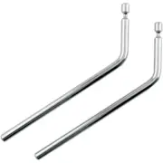 Memphis Shades Grooved Mounting Rods - 2" Longer (Polished) Pair | MEM9962
