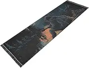 PDZRMY Landscape Music Outdoor Washable Runner Rug 2’ x 6’ Non-Slip Kitchen Runner Rug for Hallways Entryway Bedroom Living Room Floor Carpet Runner- Soft Thin Mat for Family Pet