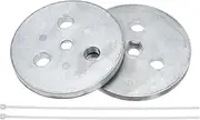 Ciweisah Zinc Anode Plate Anti-Electrolysis Zinc Anode Weight for Skimmer Basket Protection Salt System Swimming Pool Protection Equipments Electrolysis Discoloration Corrosion (2)
