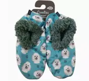 ComfiesWhite Poodle Slippers - Sherpa Lined bootie style slippers NWT