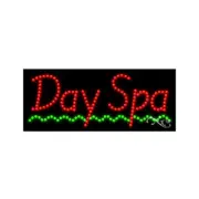 NEW “DAY SPA" 27x11 UNDERLINED SOLID & ANIMATED LED SIGN W/CUSTOM OPTIONS 20225