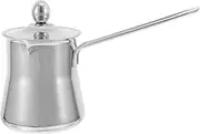 ARTIBETTER Milk Frothing Jug with Lid Portable Stainless Pouring Cup for Hand Poured Coffee Latte Art Steaming Milk for Home Office Use