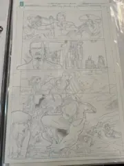 Harbinger # 17 Clayton Henry 2013 ORIGINAL ART VALIANT SPLASH PAGE