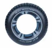 Inflatable Swim Rings Mud Monster Tyre Summer Fun Beach Pool 80cm