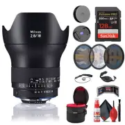 Zeiss Milvus 18mm f/2.8 ZF.2 Lens for Nikon F (2096-516) + Advanced Kit
