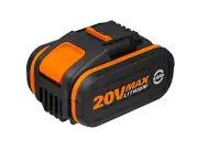 WORX Powershare 20V 4.0Ah MAX Lithium-ion Battery, w/ Battery Indicator