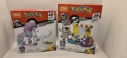 MEGA Construx Pokemon Battle Set Bundle - Galarian Meowth vs Toxel & Ponyta
