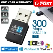 USB Wireless N WiFi Adapter Dongle Network LAN Card 802.11n 300Mbps Windows 10