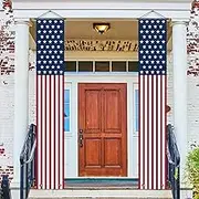 OHOME 4th of July Decorations - American Flag Porch Banner for Memorial Day Decorations - Patriotic Decorations for Home Outdoor Outside | Fourth of July Accessories Party Favors Yard Signs Decor