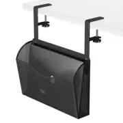 Under Desk Storage Vertical Laptop Holder Stationery Shelf Pen Book Organizat...