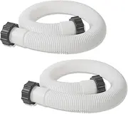 2Pcs 1.5'' Diameter Pool Sand Filter Pump Hose, 40inch Pool Pump Replacement Hose for Above Ground Pools (40inch)