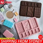 Chocolate Mould Bar Break Apart Choc Block Cake Bake Cook Mold Ice Tray Silicone