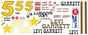 #5 GEOFF BODINE LEVI GARRETT Chevrolet All Star 1/64th HO Scale Slot Car Decals