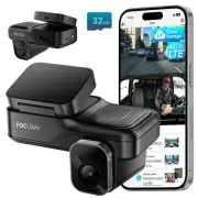 Dash Cam Front Inside, 4G LTE Security Cam for Car, Remote Live-View, Instant...