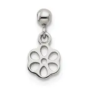 Sterling Silver Mio Memento Dangle Flower Charm