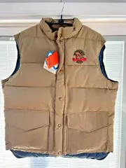 Brand New Vintage Moosehead Canadian Lager Woolrich Down Ski Vest
