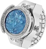 [Holibanna] 1pc Ring Watch Smart Finger Digital Sports Watch Trendy Rings Watch for Decor Wrist Binary Watch Red Watch Chain Bracelet Glow Watch doorbell Watch Ring Agate Blue Zinc Alloy