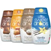 SweetLeaf Stevia Drops Variety Pack 1.7 Fl Oz (Pack of 4)