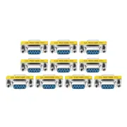 10Pcs Db9 Mini Gender Changer Adapter Female To Female Plug Connector Connecters