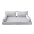 *COVER ONLY*-Style2 Daybed Mattress Bolster Pillow Covers Piped Trim Queen-AD105