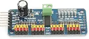 PCA9685 Module, PCA9685 16 Channels 12Bit PWM Servo Motor Driver I2C Module 40~1000Hz 5V 60 × 25mm Blue