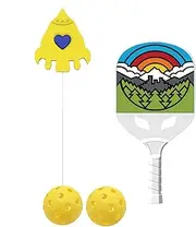 Tennis Trainer | Portable Pickle Ball Training Aids | Ball Rebounder, Rebound Trainer, Solo Training Tool, Practice Rebounder for Sports Lovers
