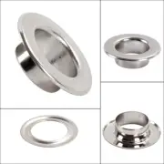 100 Sets Silver Ring Eyelets Grommets 5/6/8/10/12mm with Washer Leathercraft