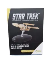 Eaglemoss | Gold U.S.S. Enterprise NCC-1701 | Star Trek (TOS) | New - w/Magazine